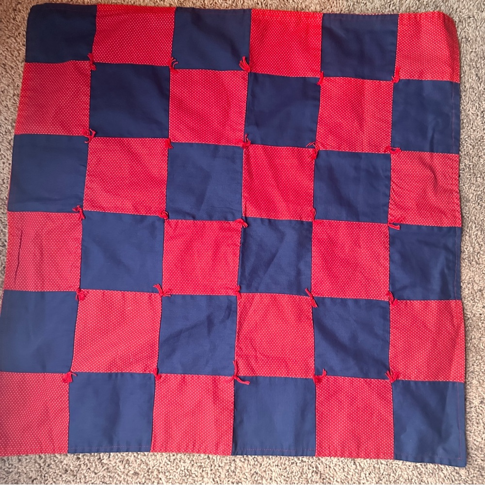 Handmade patchwork lap quilt - Picture 1 of 5